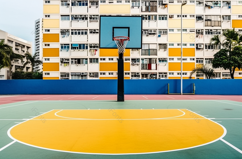 香港彩虹村篮球场健身运动,高清,摄影图,摄影图片,图片大全,摄影图免费下载